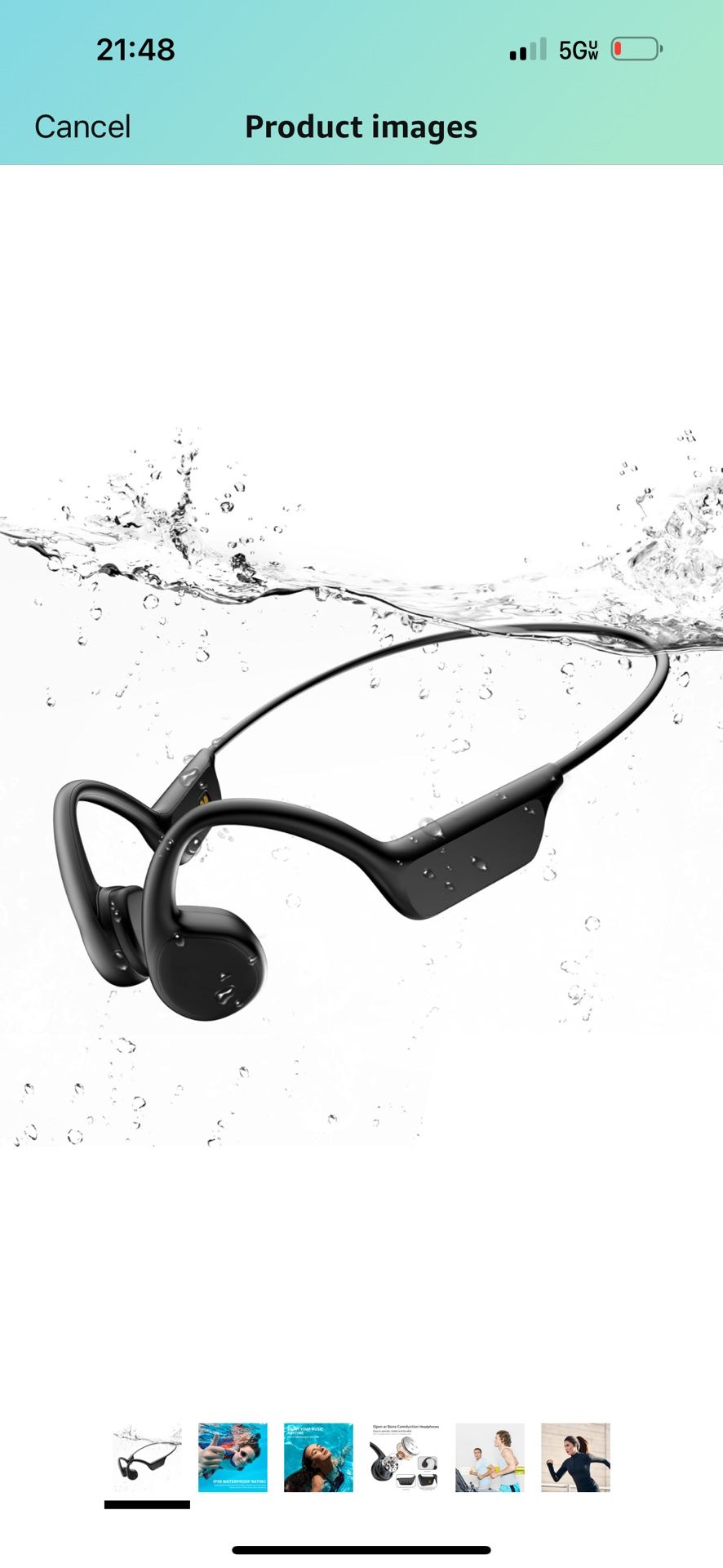 Brand New one Conduction Headphones Swimming headphones Wireless Open Headphones Bluetooth 5.3, 32G MP3 Storage 8 Hours Player Microphone