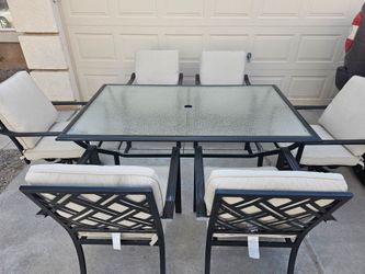 9pc Outdoor Patio Dining Furniture Set w/Umbrella