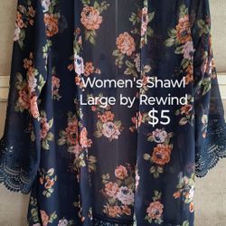 Women's Shawl Large By Rewind