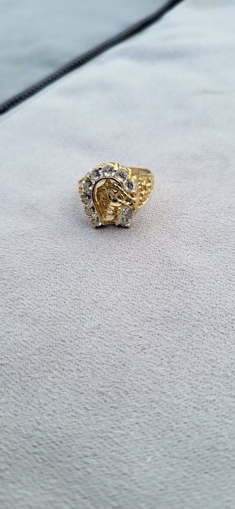 14k Solid Gold Horseshoe Ring