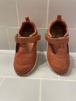 Stride Rite Girls Tan Leather Mary Jane Shoes Size 9