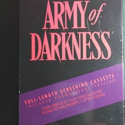 VHS MOVIE CASSETTE "ARMY OF DARKNESS 