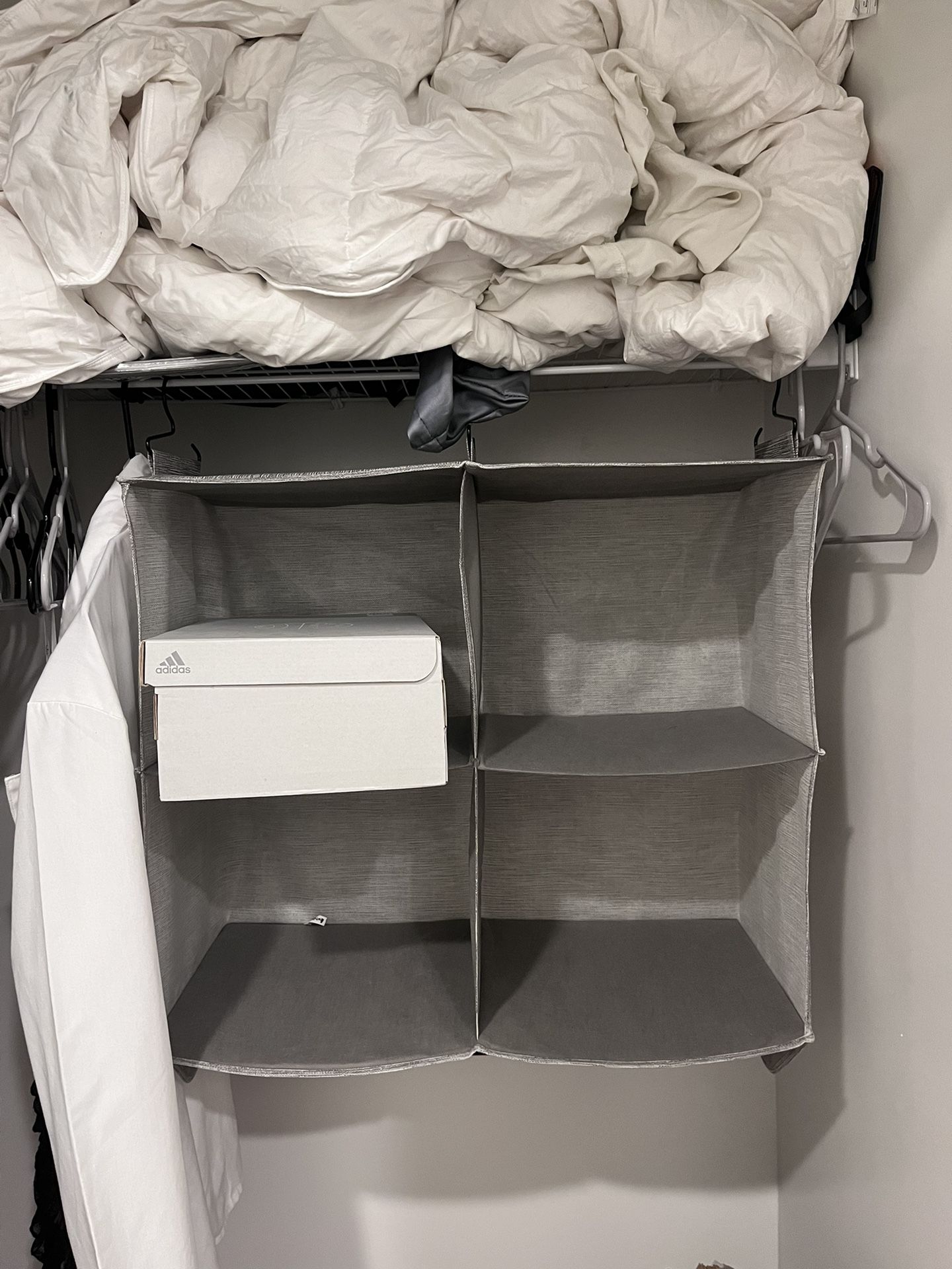 Better Homes And Gardens 4-shelf Hanging Closet Organizer With Hanging Rack