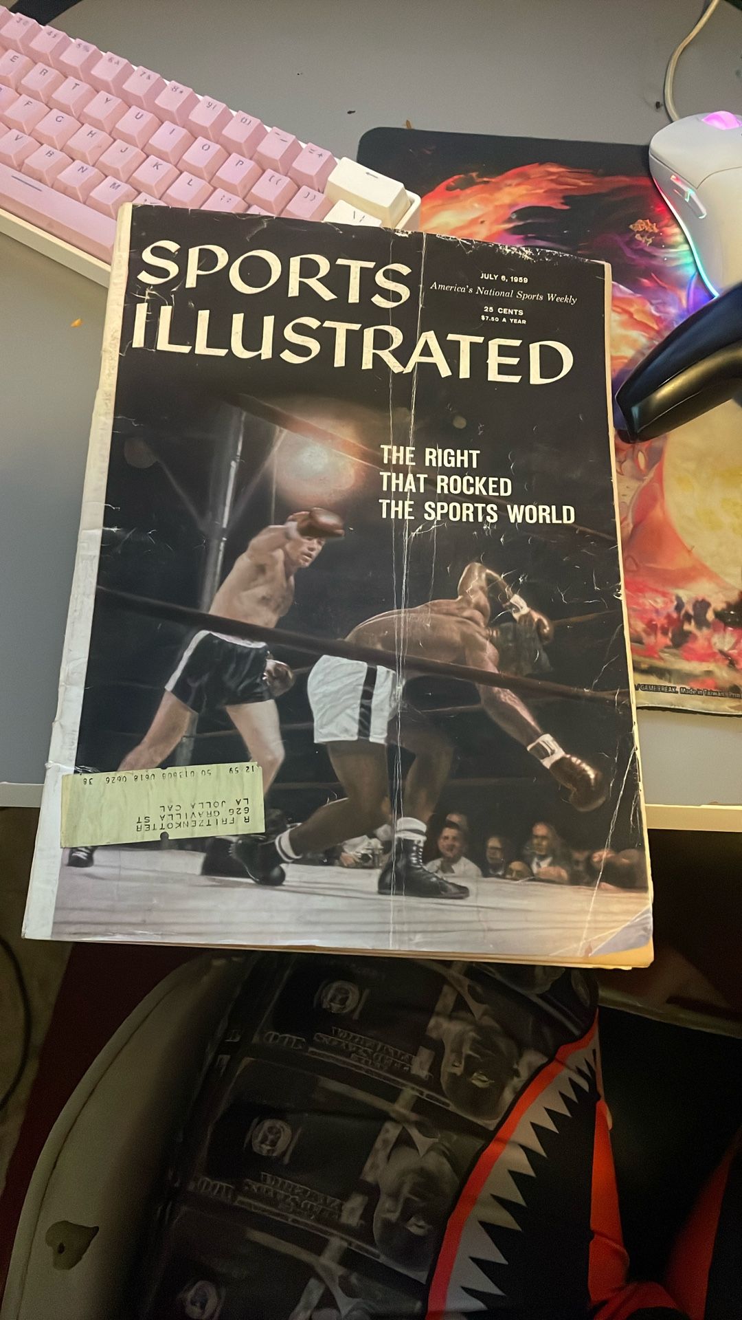 Vintage 1959 Boxing Magazine