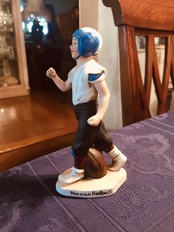 Norman Rockwell Inspired vintage Football Statue