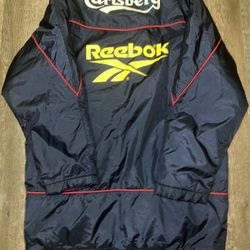 Vintage Carlsberg Reebok Parka Jacket size Large