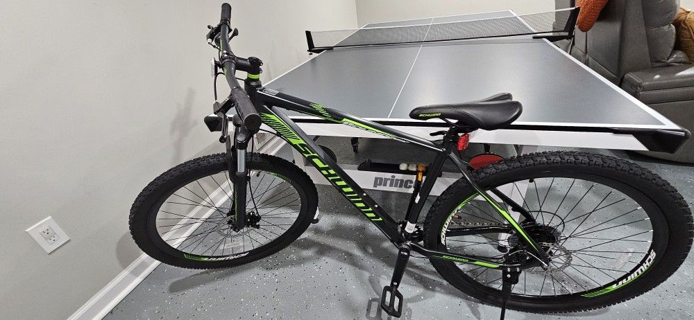Schwinn Boundary Mountain Bike, 29" Wheels, Black and Green