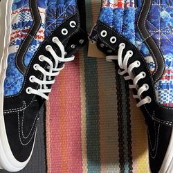 Sandy Liang Vans Sk8 Hi 38 DX SpongeBob Smile Patchwork Size 12 VN0A54FB9ZP