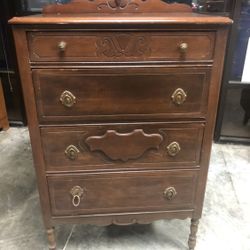 Vintage Dresser On Casters 