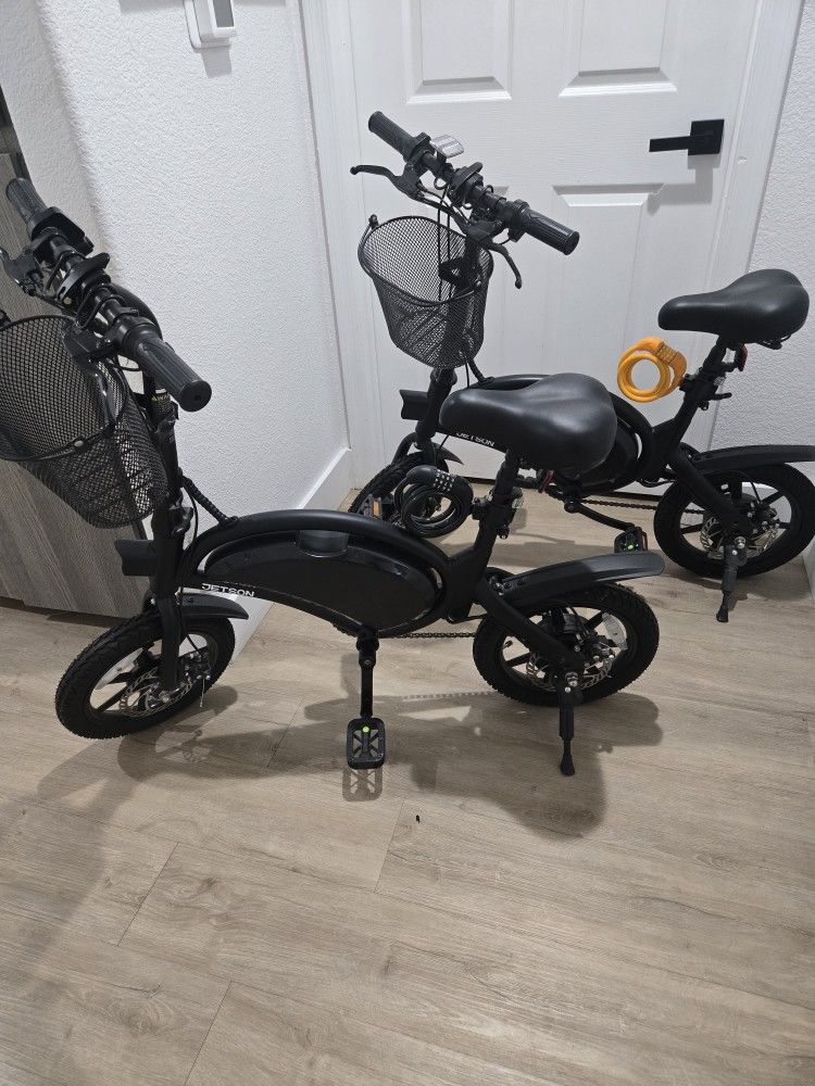 Jetson Pro Folding Electric Bikes. $200 each. Will sell separately.