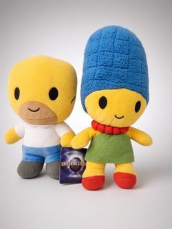 Universal Studios Simpsons Homer & Marge Plush Set