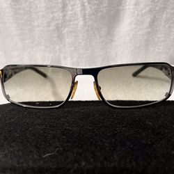 Prada Sunglasses Vintage 2006 SPR 52F 5AV-4M1 / S/N AP(contact info removed) / Titanium Front / Rectangle Grey Lenses