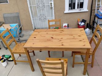Ikea wooden table