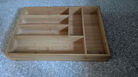 17"x12" Wood Drawer Utensil Divider Separator