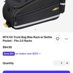 Quick MTX Track Bike Trunk Bag 