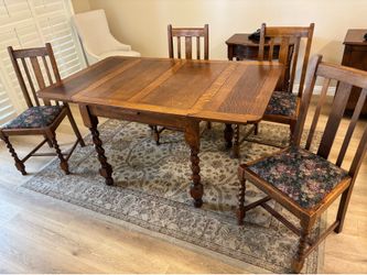 Antique vintage dining table