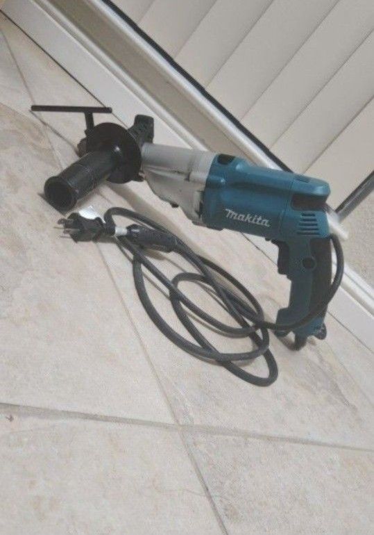 6.6 Amp 1/2 in. Corded Variable Speed Hammer Drill with Torque Limiter Side Handle Depth Gauge Chuck Key