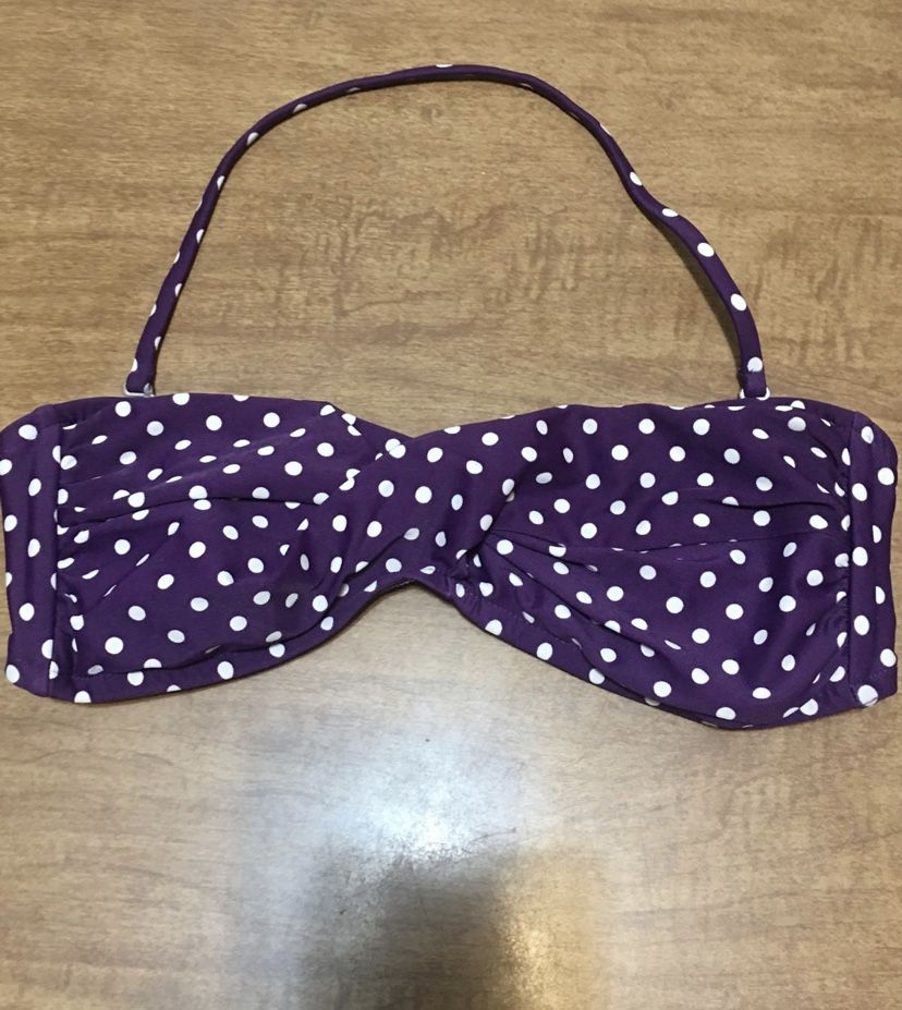 Target brand polka dots Bikini Top size small
