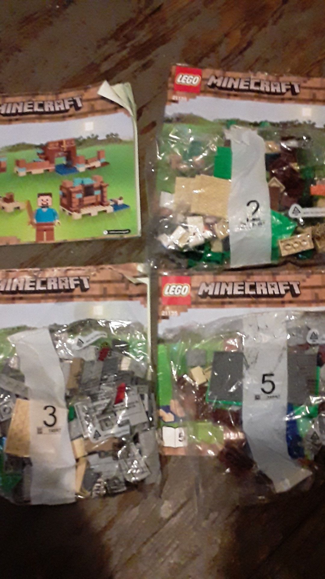 Lego Minecraft & Lego The Ninjago Movie sets