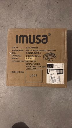 Electric Single Burner IMUSA Electric Single Burner 1100W – New in Box