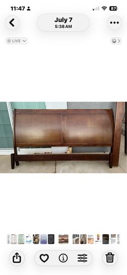 Sled king bed