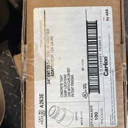 3/4 ENT To 3/4 SCH 40 PVC Adapter