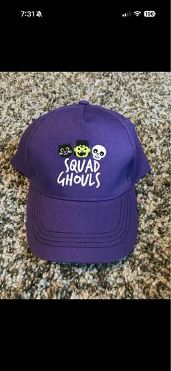 Purple Baseball Cap Hat - Squad Ghouls - 4-6x