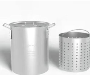 GASONE 30 qt. Aluminum Stock Pot with Strainer and Lid