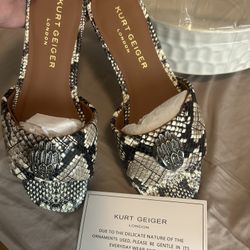 Kurt Geiger Printed Auth Sandals 7