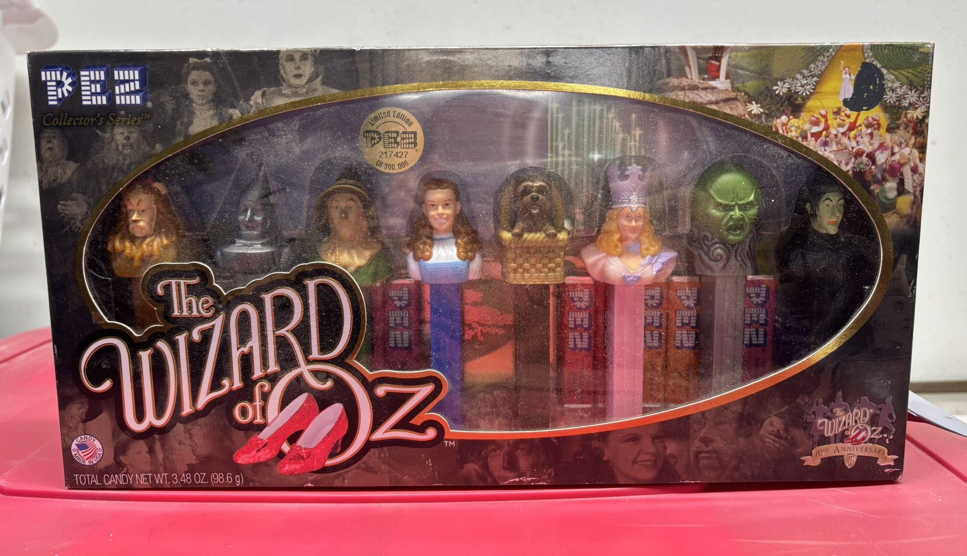 Wizard of Oz Collectible Pez Dispensers Limited 70th Anniversary Edition