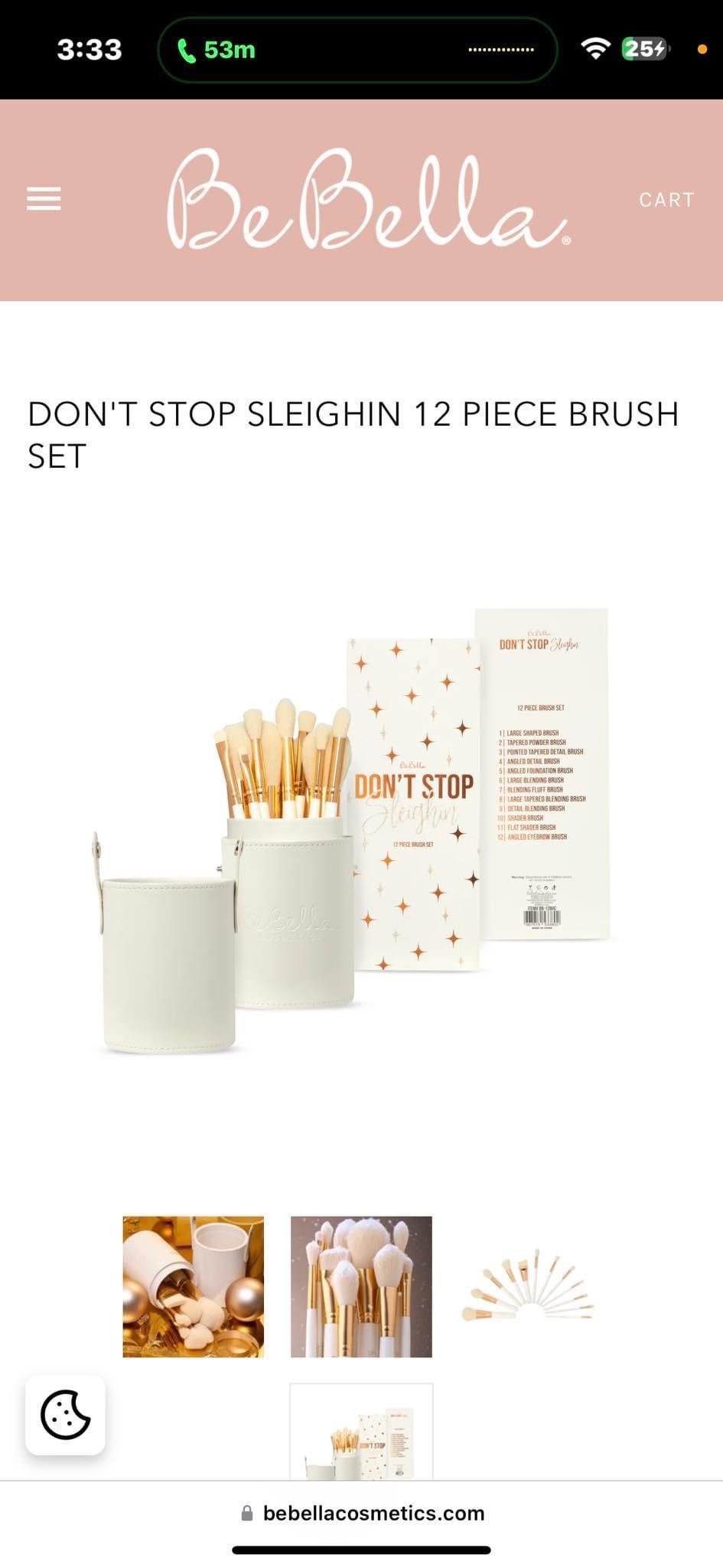 Bebella Don’t Stop Sleighin 12 PCS Brush Set 