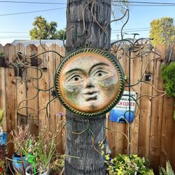 Iron Clay Sun Wall Decor