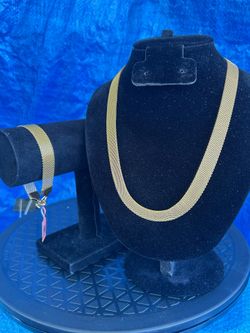 Flat Bismark Mesh Jewelry Set