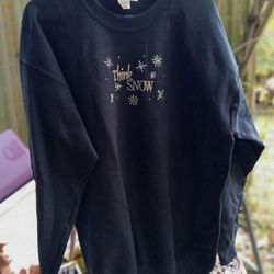 "Let It Snow" ❄️ Ladies Long Sleeve Sweatshirt 