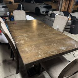 Wood Diner Table 