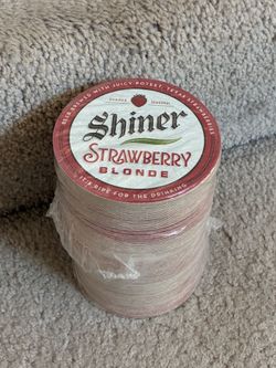 125 beer coasters sealed Spoetzl shiner strawberry blonde
