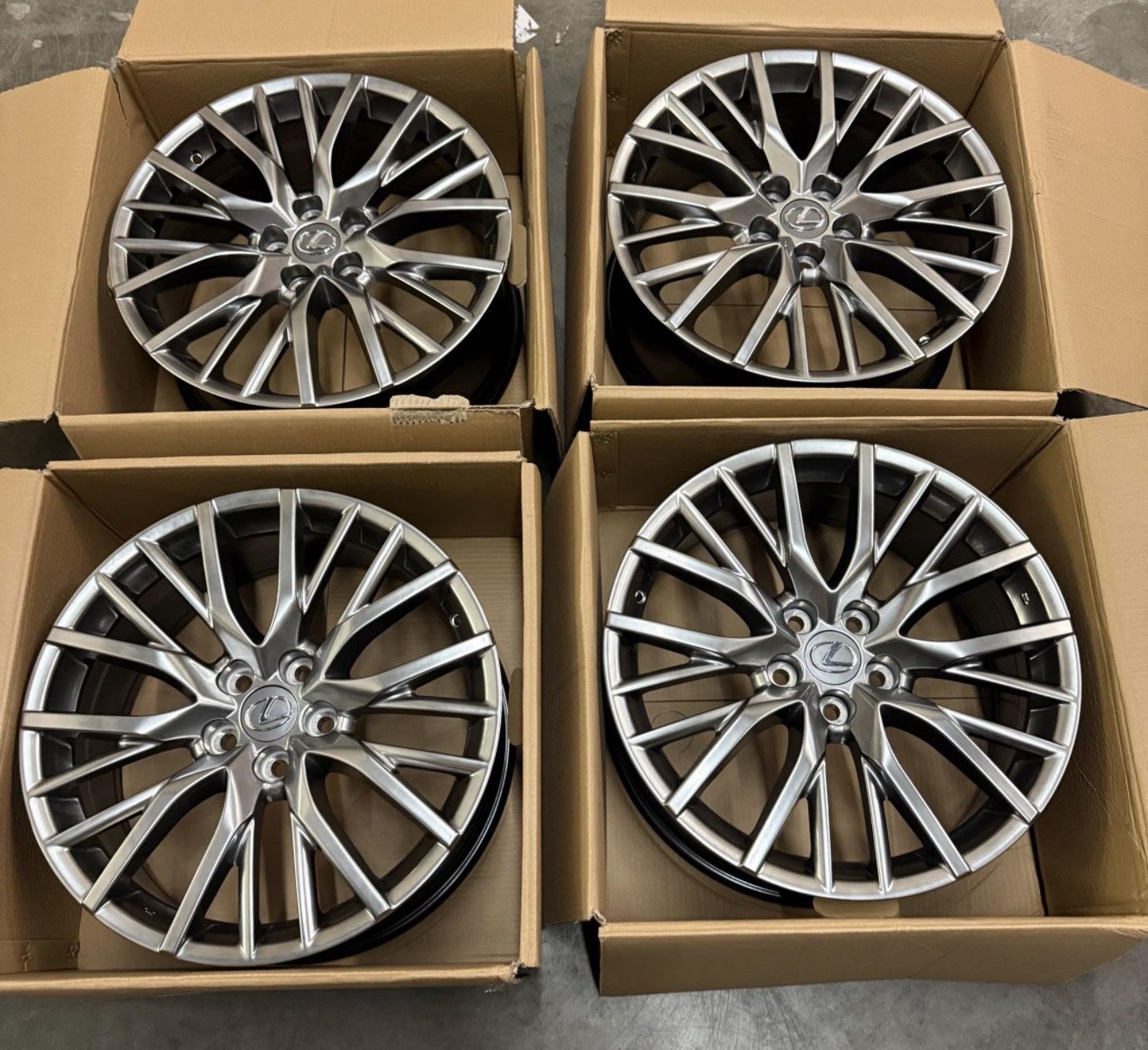 New 19 Inch Lexus RX Style Rims Wheels 19x8 +35 (5x114.3) CB: 60.1 ...