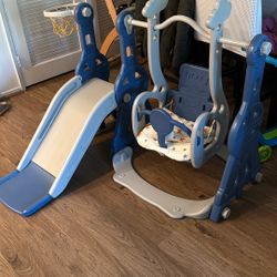 Swing/slide Set For Toddlers