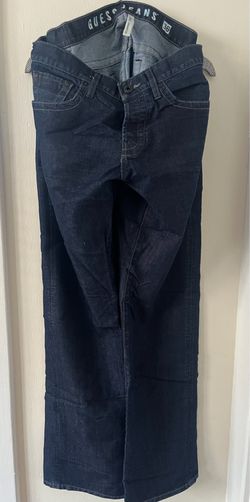 Guess Jeans Rebel Straight Leg Men's Dark Wash Denim