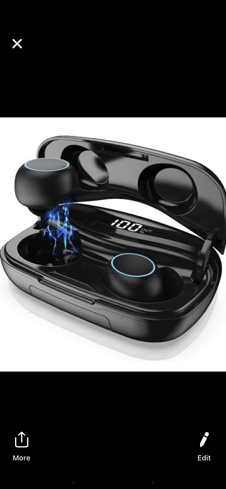 Bluetooth earphones 5.0 with charging case