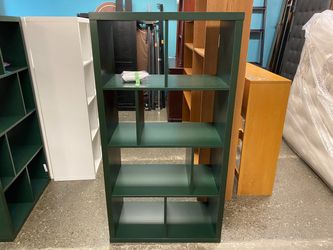 IKEA Kallax Green Shelving Unit