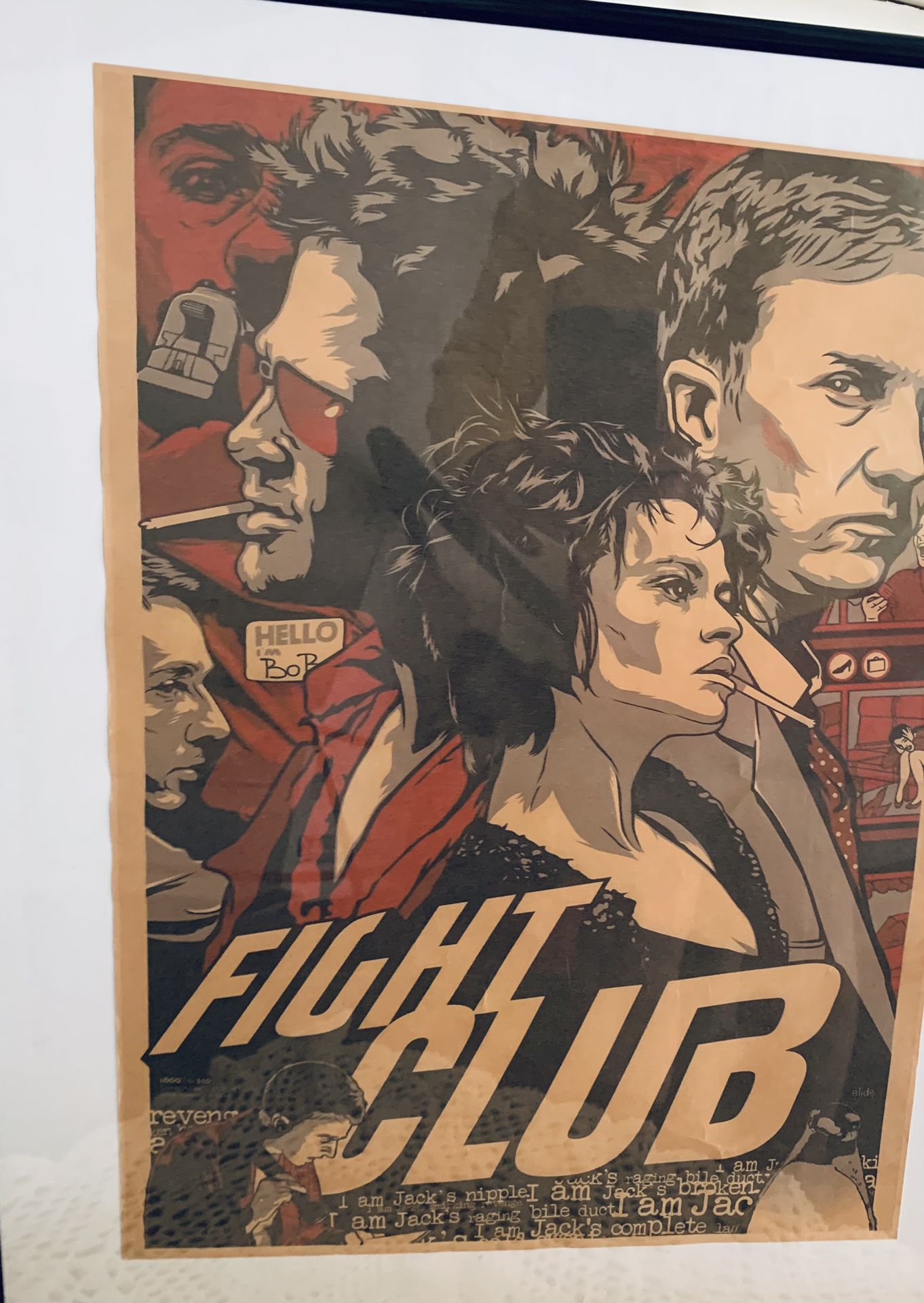 Framed Poster Fight Club
