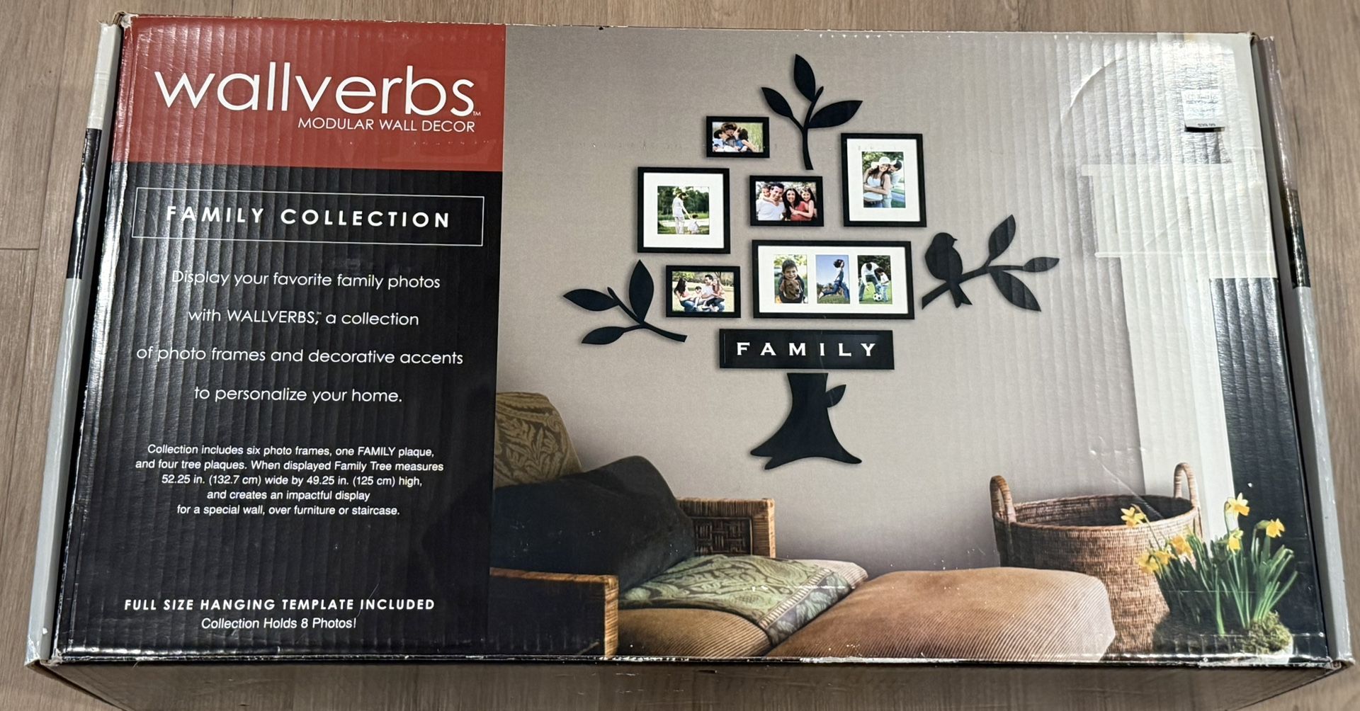 Wallverbs 11 Piece Family Tree Hanging Photo Frames Wall Display- New in Box