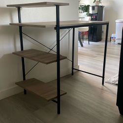 Wood And Metal Desk