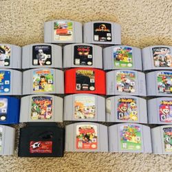 Nintendo 64 Game Cartridges Super Mario Pokemon 