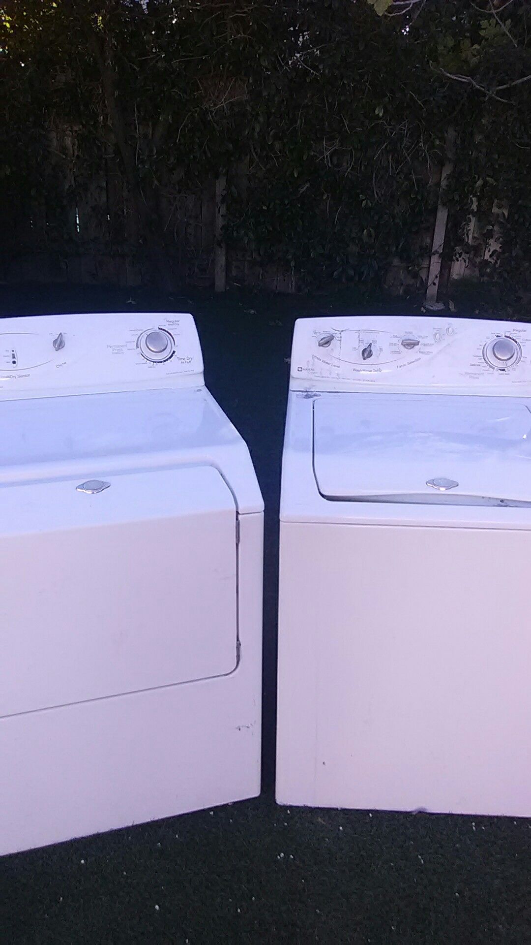 washer and dryer