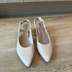 Clarks Slingback Leather Heels