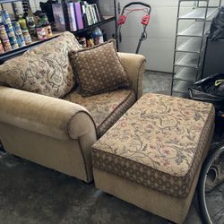 Over Stuffed Chair and Ottoman