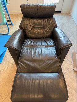 Leather Powered Rocker Recliner