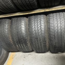 SET OF TIRE 275 65 18 GOODYEAR 85% LIFE